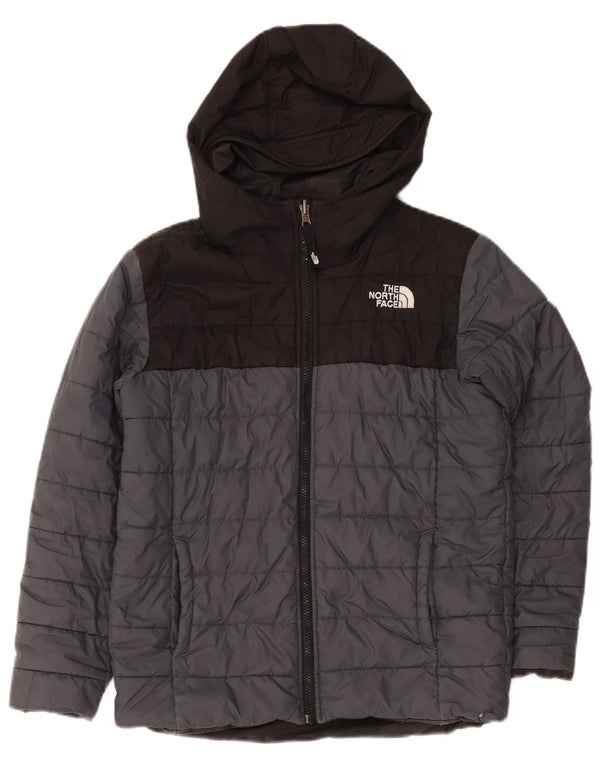 Giacca imbottita con cappuccio The North Face da ragazzo 11-12 anni grigia