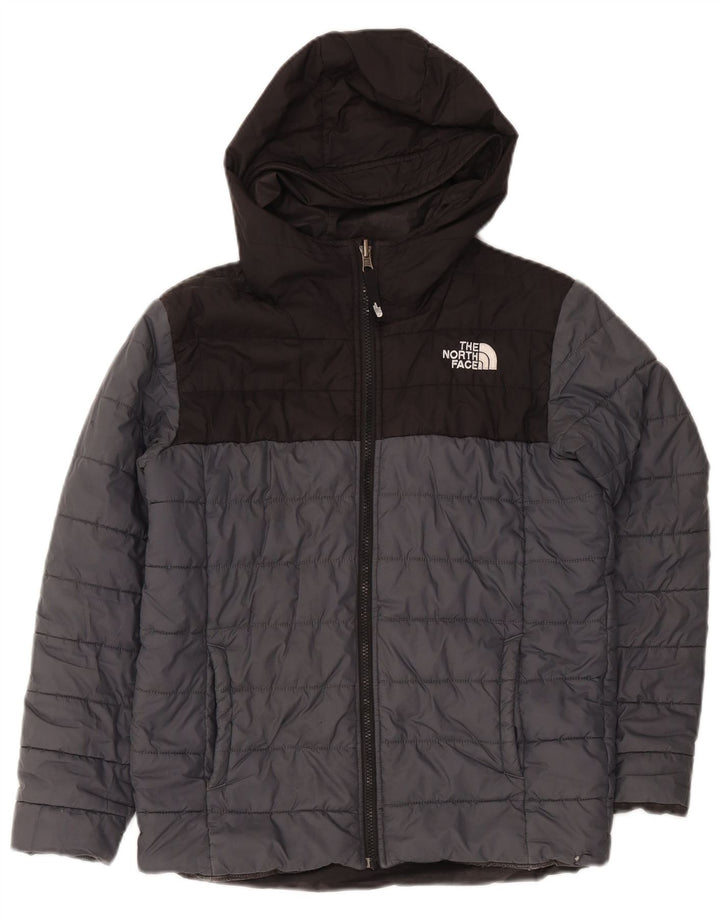 Giacca imbottita con cappuccio The North Face da ragazzo 11-12 anni grigia