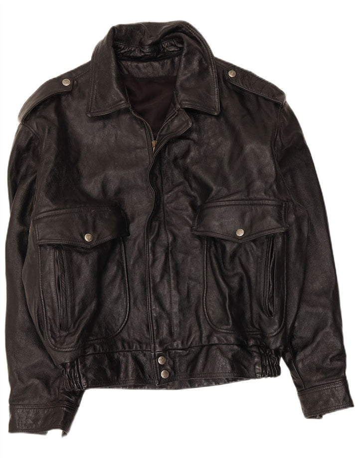 Giubbotto bomber militare da uomo Garage UK 38 medio nero