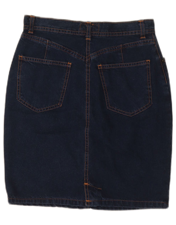 Emmanuel Shvili Gonna in denim da donna Paperino IT 40 piccola W26 blu navy