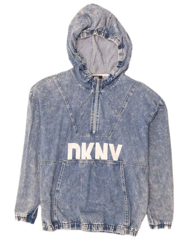 Giacca in denim con pullover grafico per ragazzi DKNY 15-16 anni in cotone blu medio