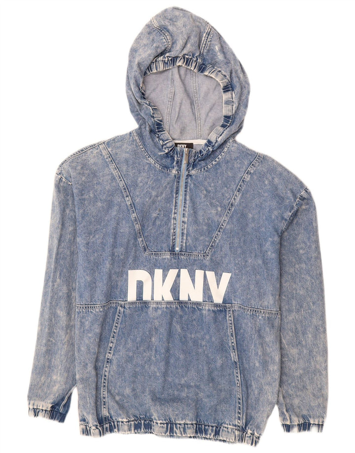 Giacca in denim con pullover grafico per ragazzi DKNY 15-16 anni in cotone blu medio