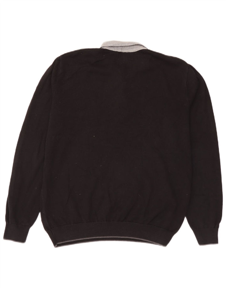 Maglione maglione collo alto vestibilità regolare da uomo Marks & Spencer grande nero