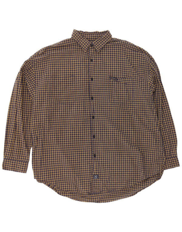 Camicia da uomo Nautica 2XL in cotone a quadri blu navy