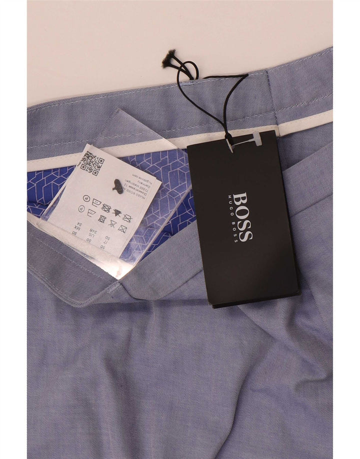 Pantaloni chino slim da uomo Hugo Boss W34 L33 Blu