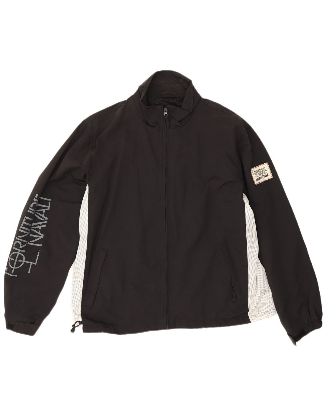 Giacca da tuta grafica da uomo Murphy & Nye grande color block nero