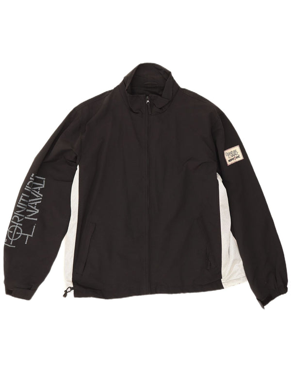 Giacca da tuta grafica da uomo Murphy & Nye grande color block nero