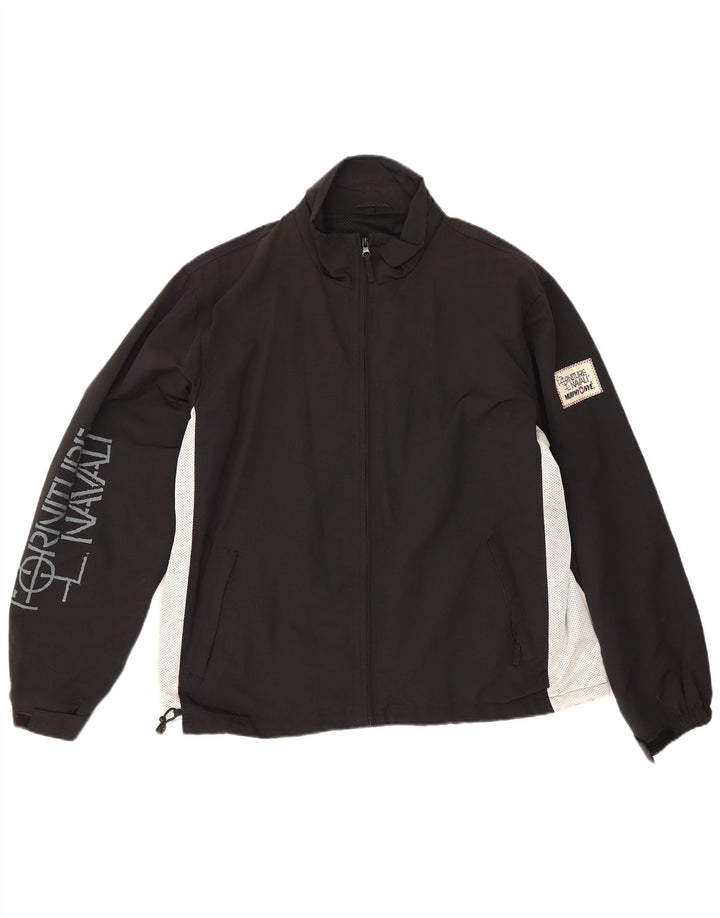 Giacca da tuta grafica da uomo Murphy & Nye grande color block nero