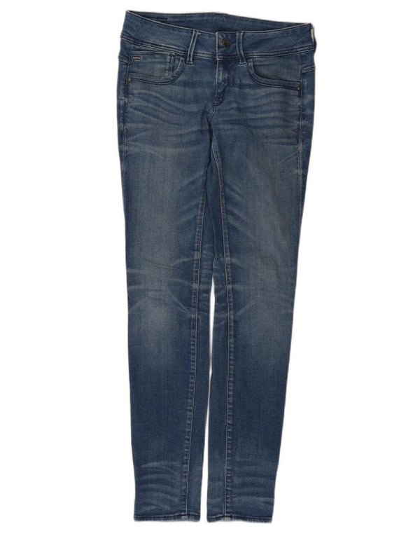 Jeans skinny a vita bassa da donna G-STAR W28 L32 cotone blu