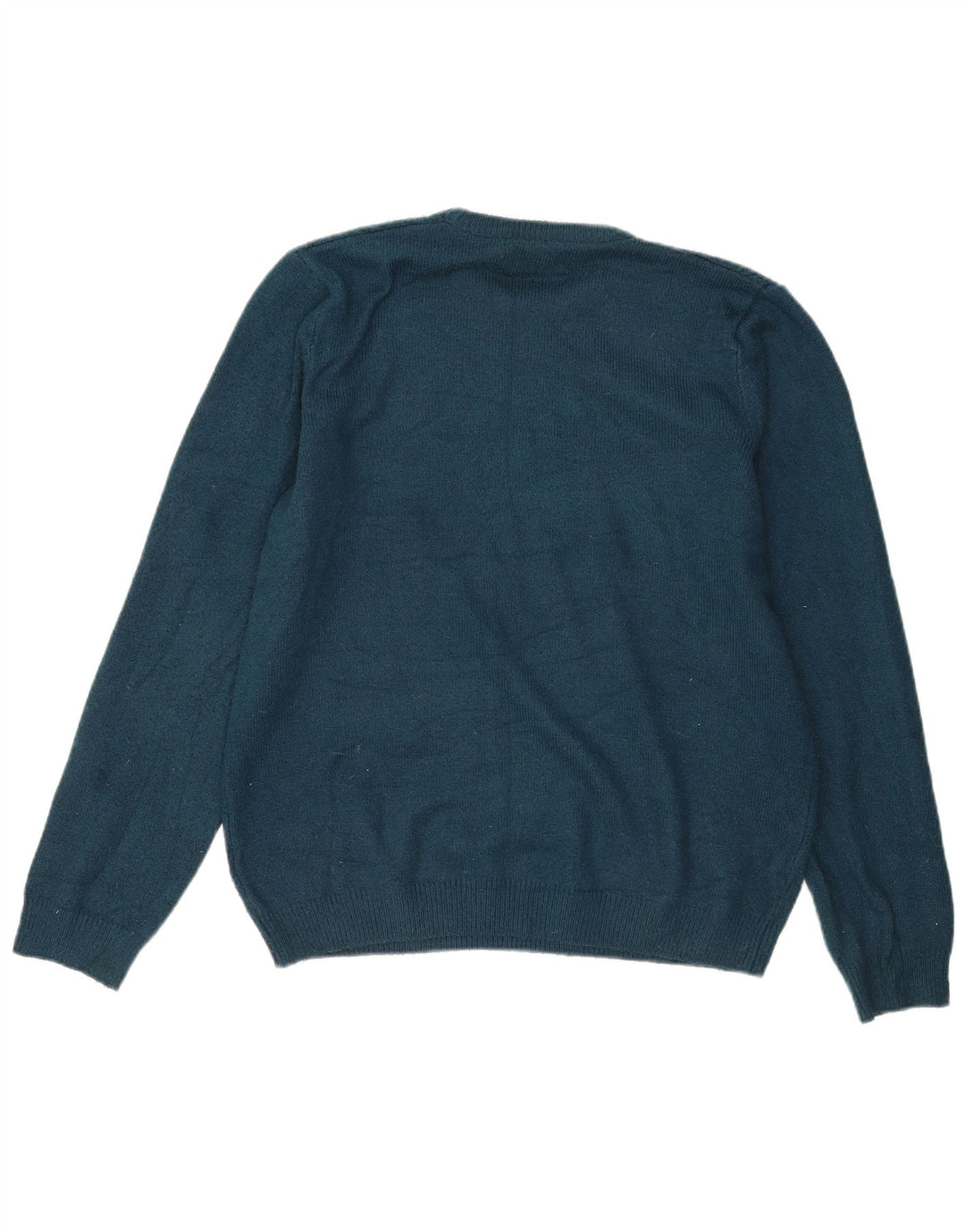 Maglione maglione girocollo da uomo Marks & Spencer grande acrilico blu