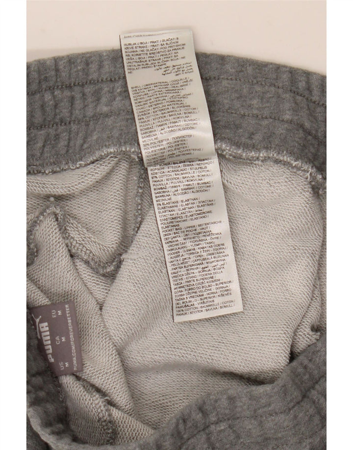 Pantaloni da tuta da uomo Puma Joggers in cotone chiazzato grigio medio