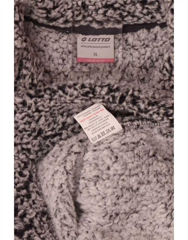 Giacca in pile da donna Lotto UK 18 XL Poliestere color block grigio