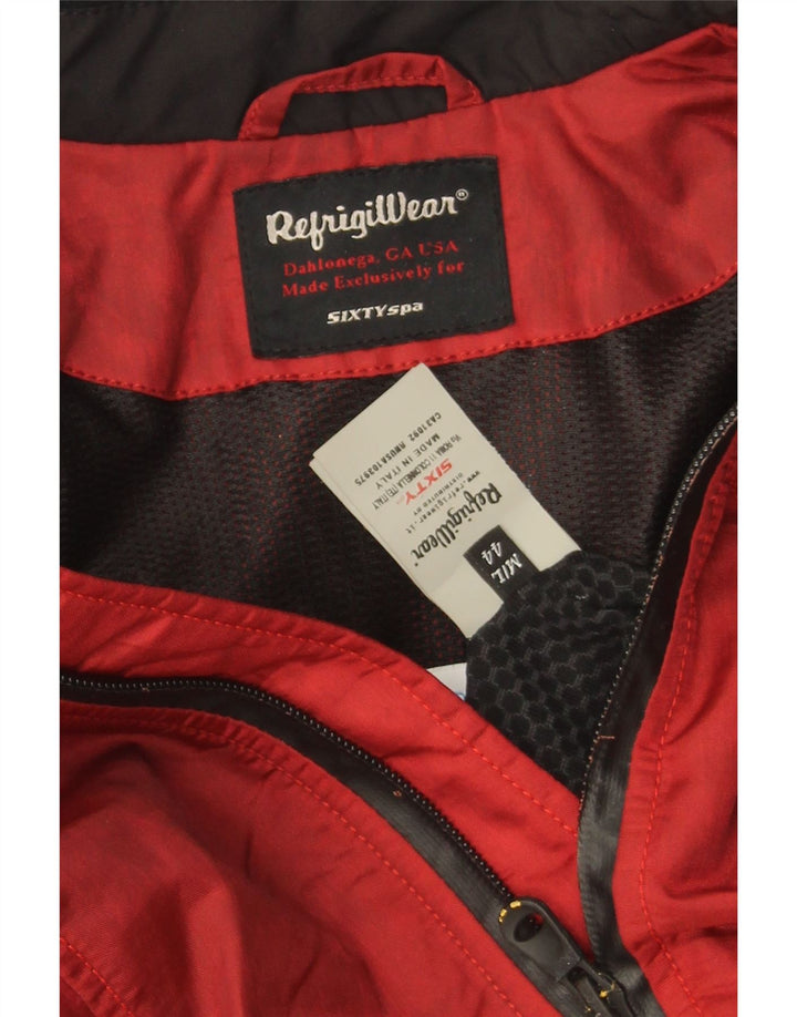 REFRIGIWEAR Womens Crop Rain Jacket IT 44  Medium Red Polyamide Vintage Refrigiwear and Second-Hand Refrigiwear from Messina Hembry 
