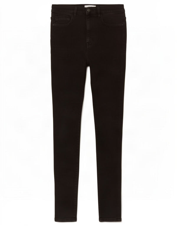 Jack Wills Womens Toni High Rise Skinny Jeans W30 L30 Black Cotton
