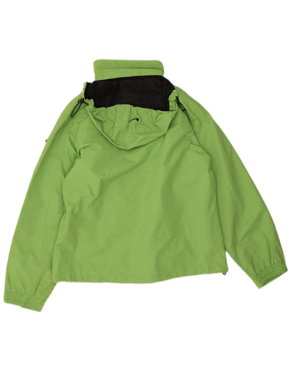 Giacca a vento con cappuccio Nike Clima-fit da donna UK 18 XL poliestere verde