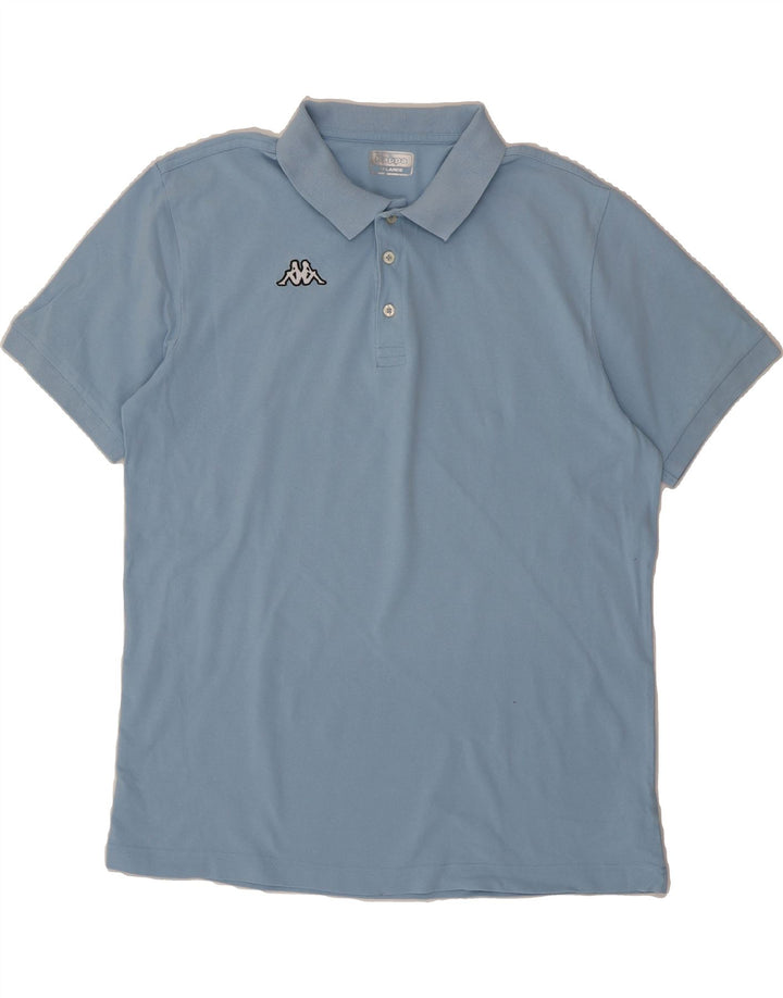 KAPPA Mens Polo Shirt 2XL Blue Cotton Vintage Kappa and Second-Hand Kappa from Messina Hembry 