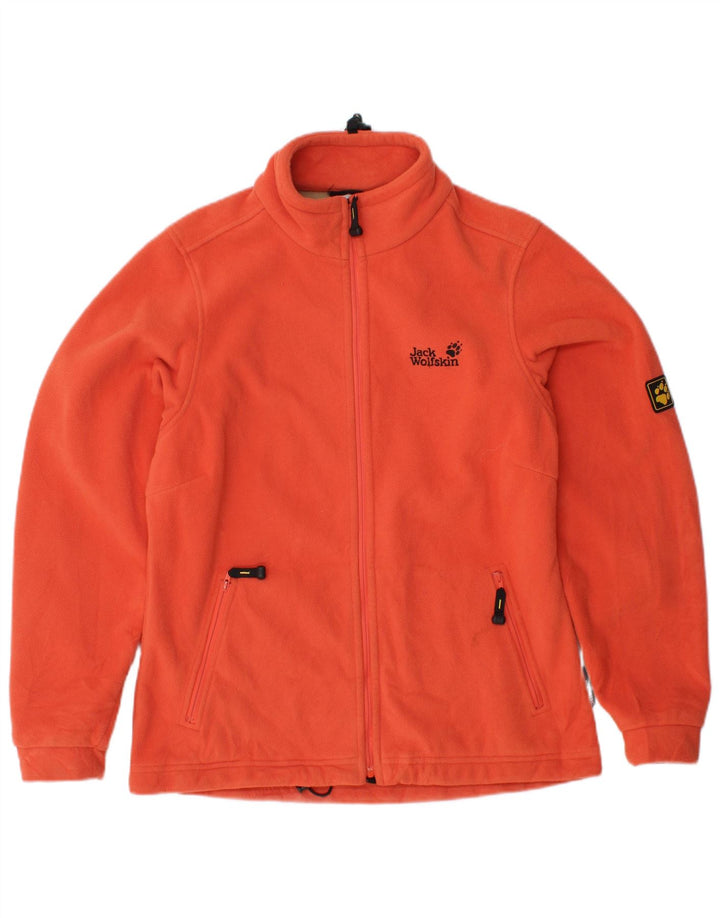 Giacca in pile da donna JACK WOLFSKIN UK 10 piccola arancione