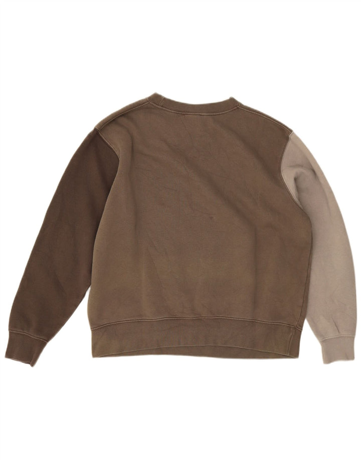 Felpa oversize da donna Nike Jumper UK 14 Colorblock marrone medio