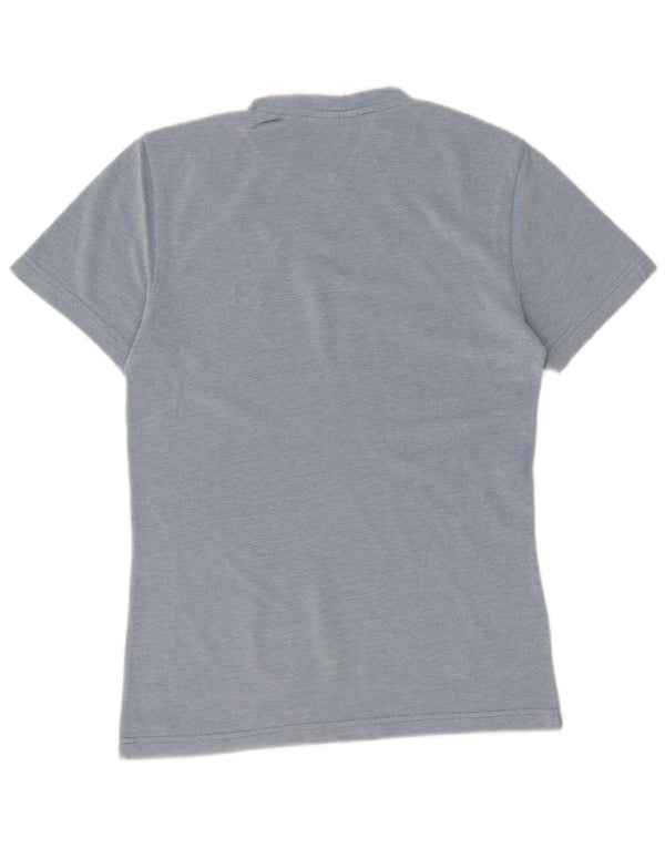 T-shirt slim fit da uomo Lacoste taglia 2 XS in cotone blu