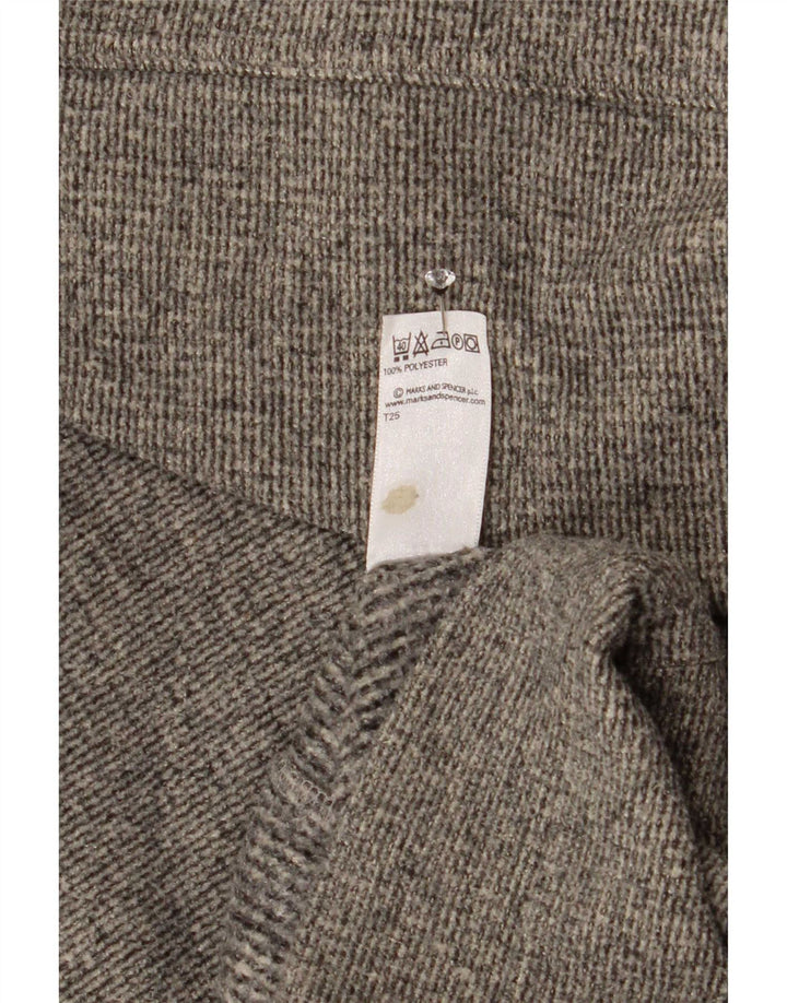 Felpa da uomo ampia Marks & Spencer, maglione piccolo grigio screziato