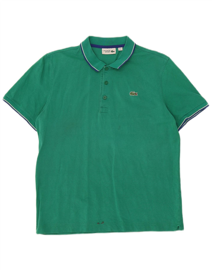 Polo da uomo LACOSTE taglia 5 grande in cotone verde