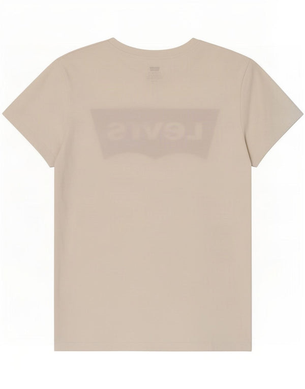 T-shirt grafica da donna Levi's Top UK 10 piccola in cotone bianco