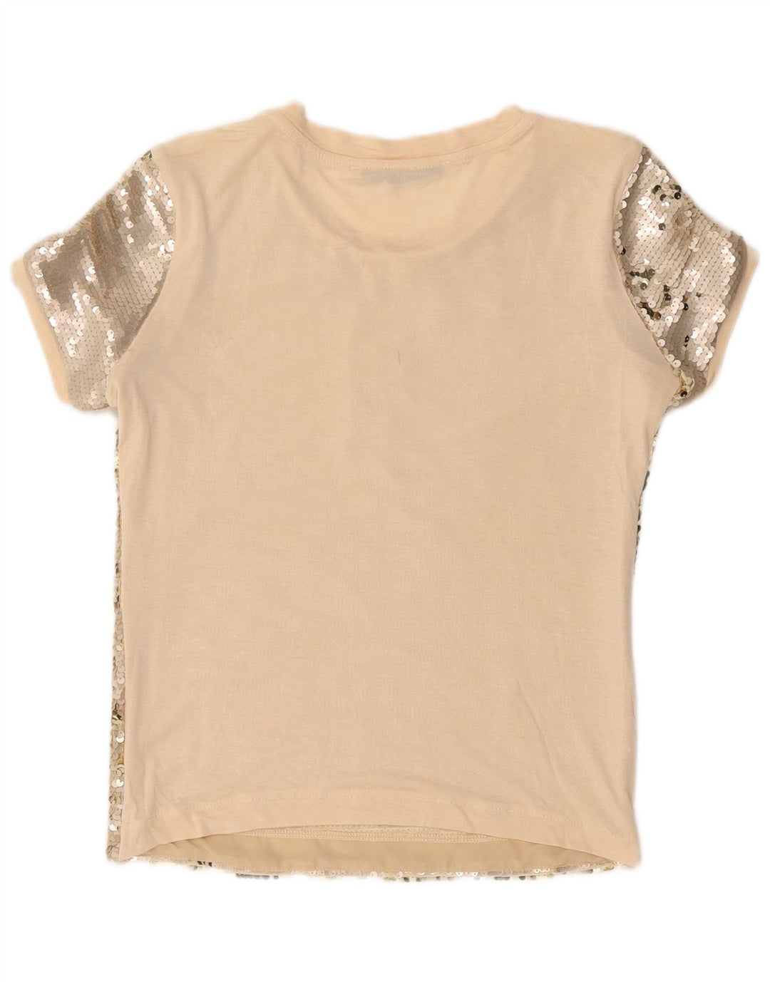 Guess Camicetta con paillettes da donna Top UK 10 Small Beige