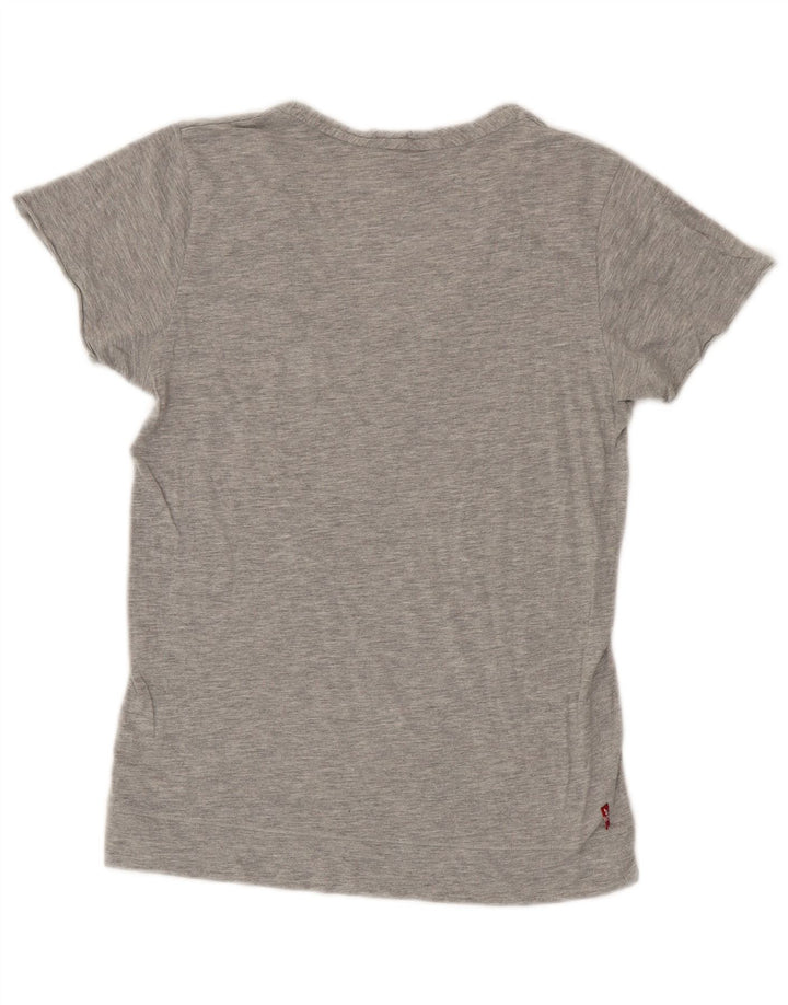 T-shirt da donna Levi's Top UK 14 grande cotone grigio