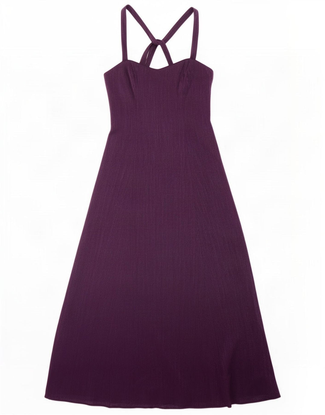 Abito maxi da donna di debutto con scollo all'americana UK 14 Viscosa viola medio