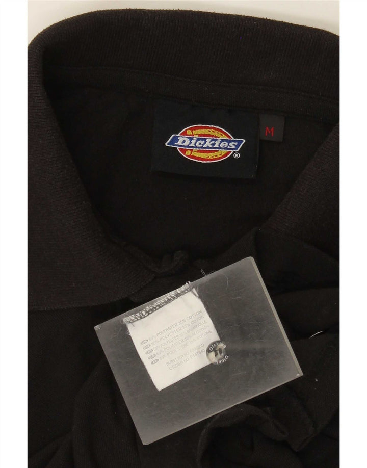 Polo da uomo Dickies in poliestere nero medio