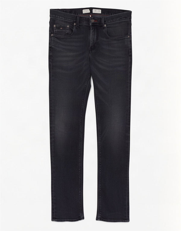Jeans dritti slim Denton da uomo Tommy Hilfiger W32 L32 cotone blu navy