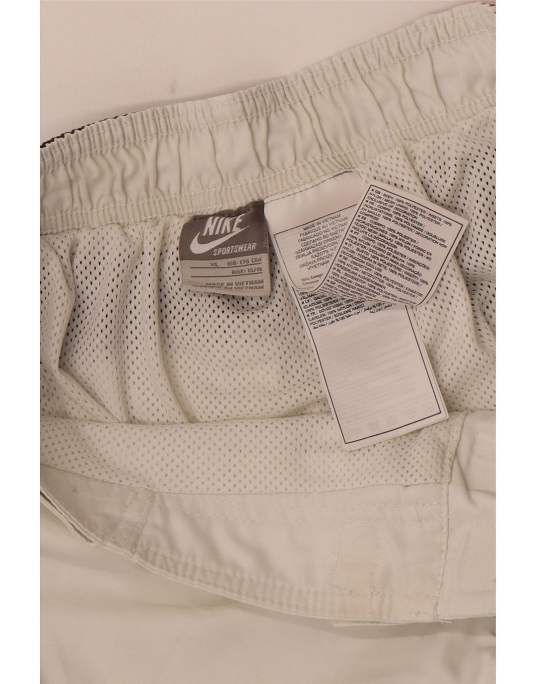 Pantaloncini da bagno Nike Ragazzo 13-14 anni XL Poliestere color block bianco