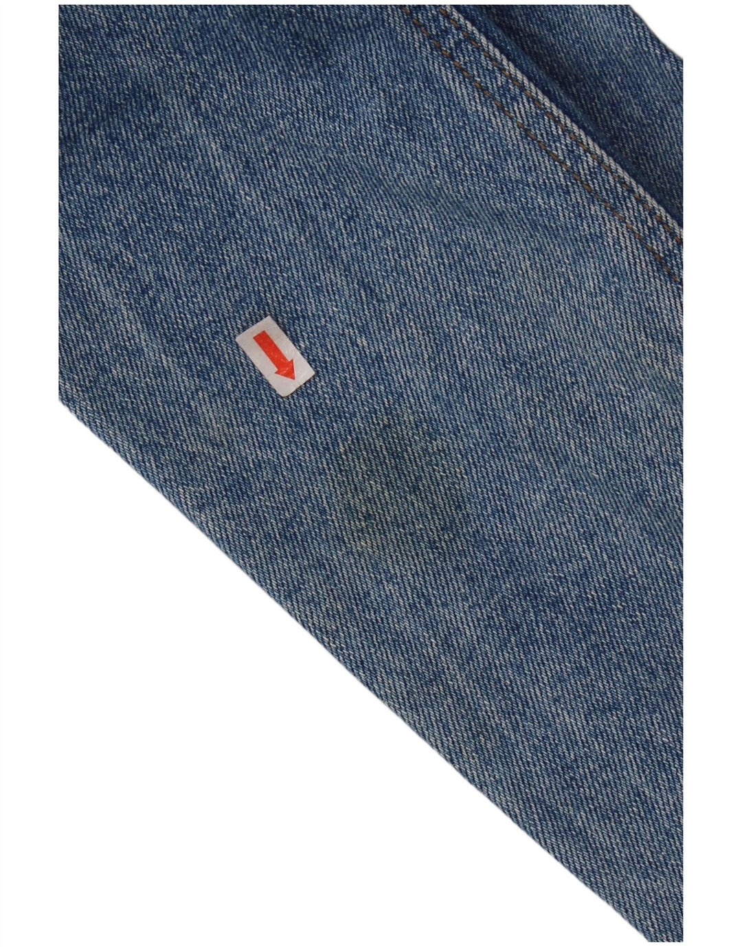 Giacca di jeans vintage da donna UK 14 grande cotone blu