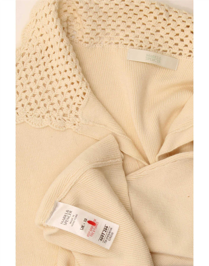 Polo da donna Marks & Spencer UK 10 piccola in cotone beige