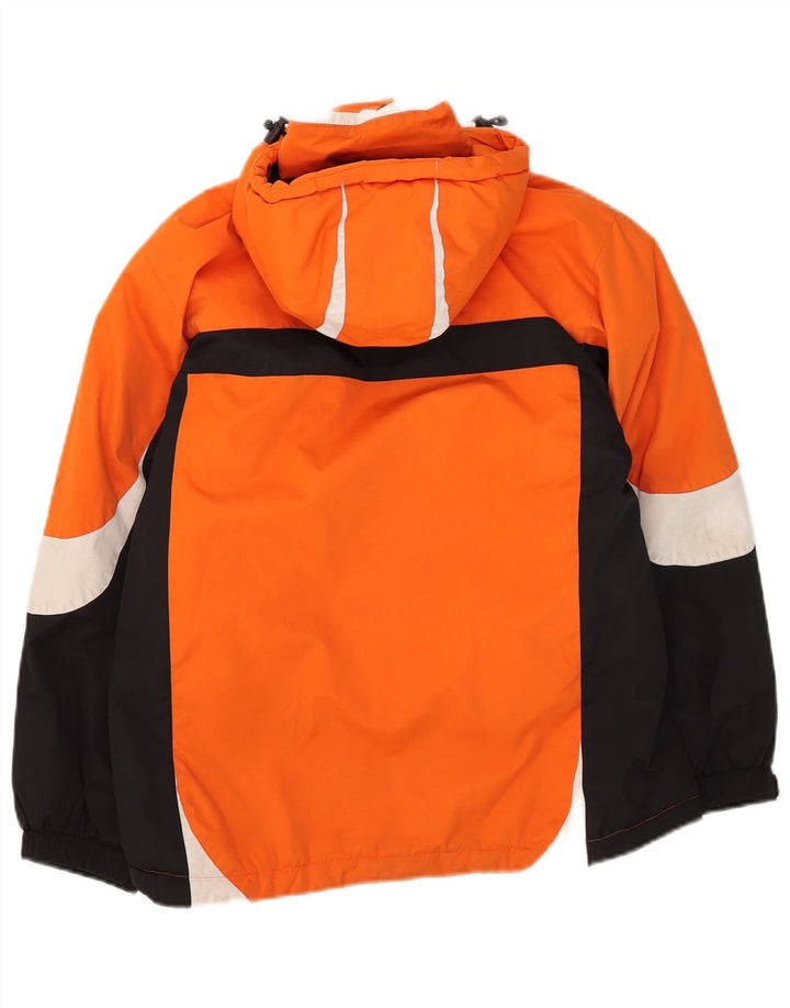 Giacca a vento con cappuccio da ragazzo MC Kee's 11-12 anni color block arancione