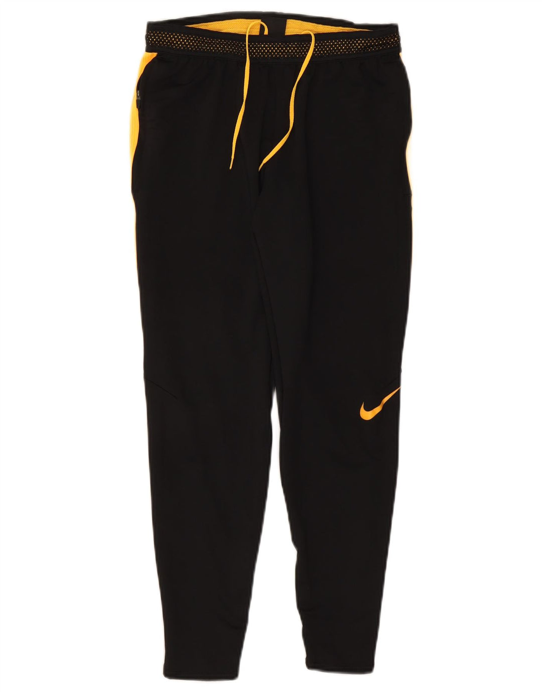 Pantaloni da tuta Nike Dri Fit da uomo, piccoli, in poliestere color block nero