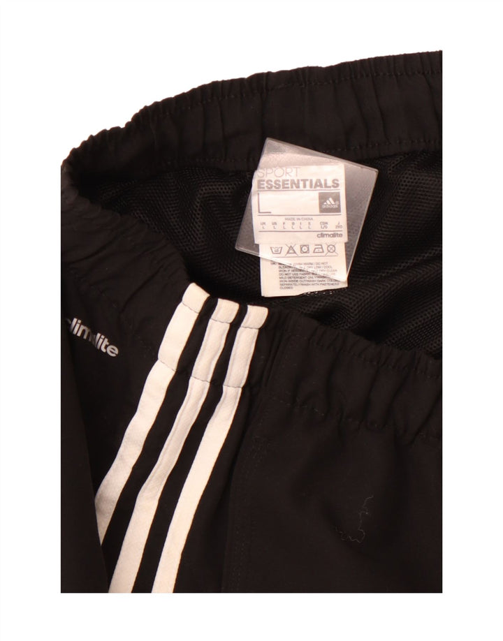 Pantaloncini sportivi ADIDAS Climalite da uomo grandi in poliestere nero