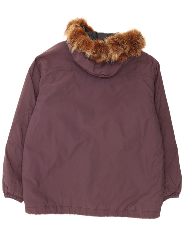 Giacca Parka da uomo con cappuccio Belfe IT 54 2XL Nylon bordeaux