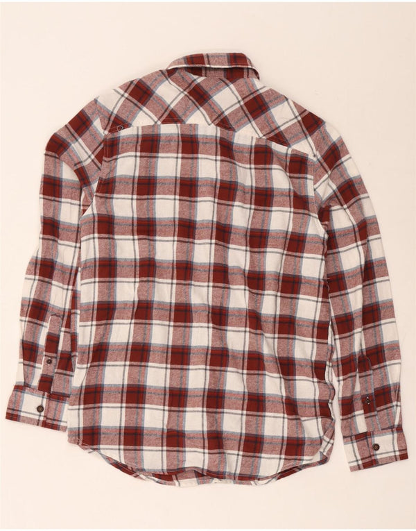 Camicia Lee da uomo in flanella dalla vestibilità regolare, in cotone a quadri bordeaux