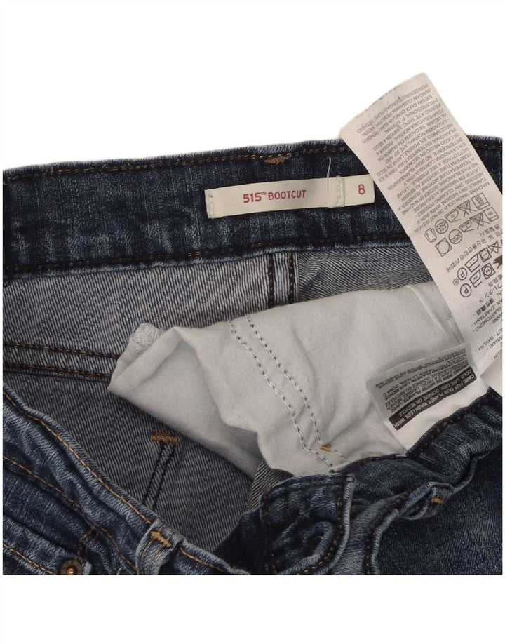 Jeans Levi's 515 Bootcut da donna US 8 medio W30 L29 cotone blu