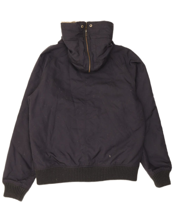Bomber con cappuccio da uomo Woolrich UK 40 Large Blu Navy