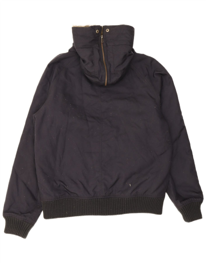 Bomber con cappuccio da uomo Woolrich UK 40 Large Blu Navy
