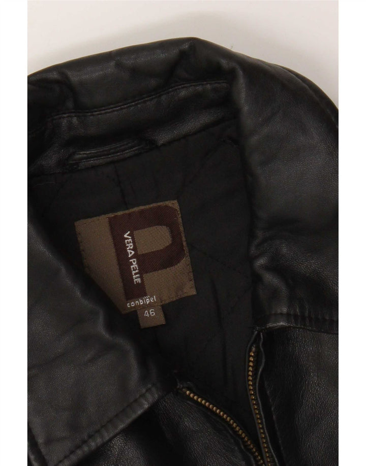 Giacca In Pelle Donna Conbipel IT 46 Large Pelle Nera