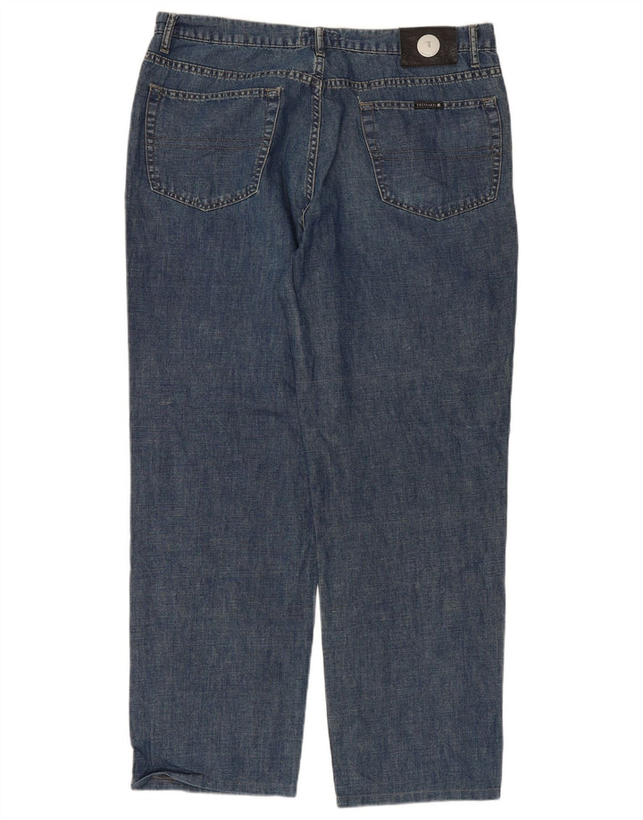 TRUSSARDI Mens Straight Jeans W38 L29 Blue