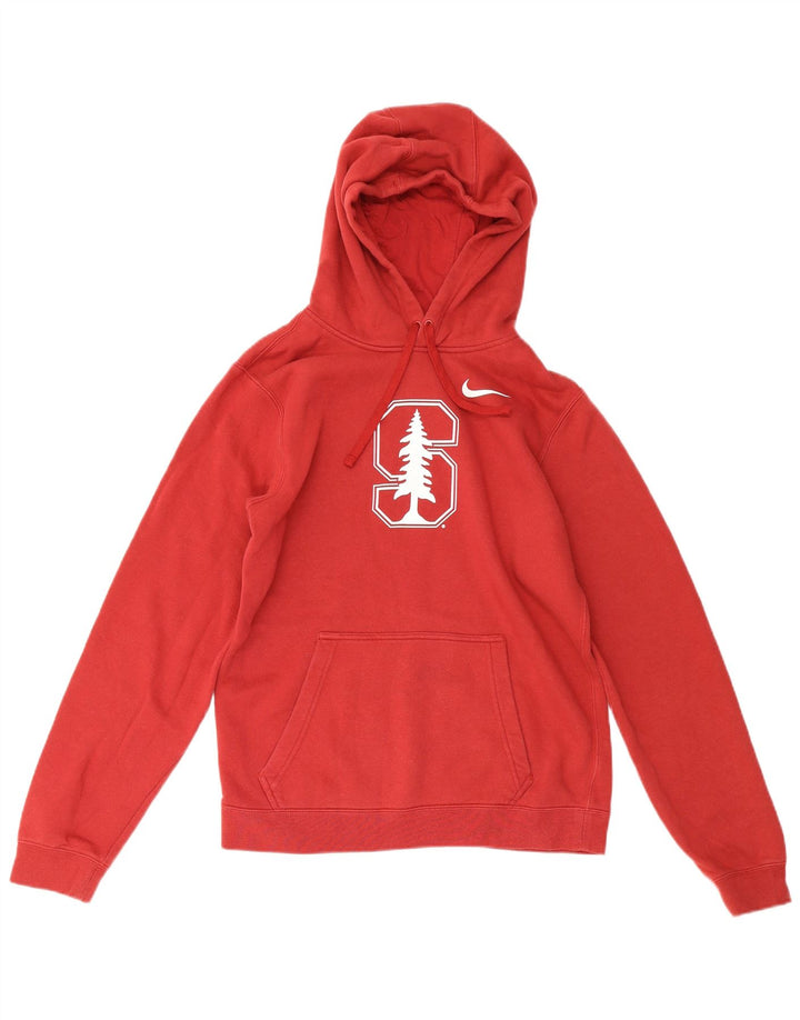 Felpa con cappuccio grafica Nike da uomo piccola in cotone rosso