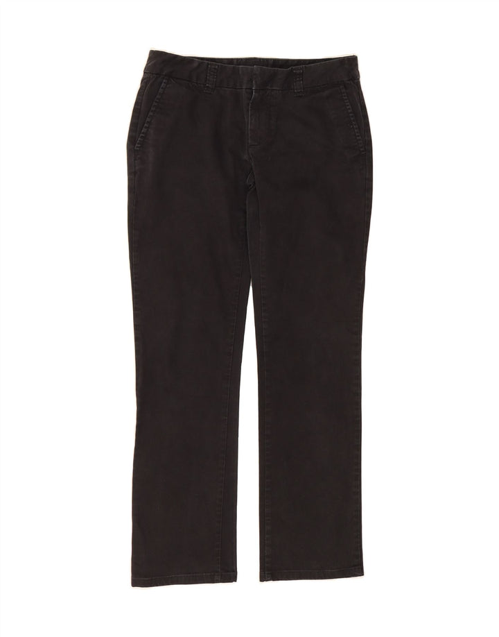 CALVIN KLEIN Womens Straight Chino Trousers W27 L28 Black Polyester Vintage Calvin Klein and Second-Hand Calvin Klein from Messina Hembry 