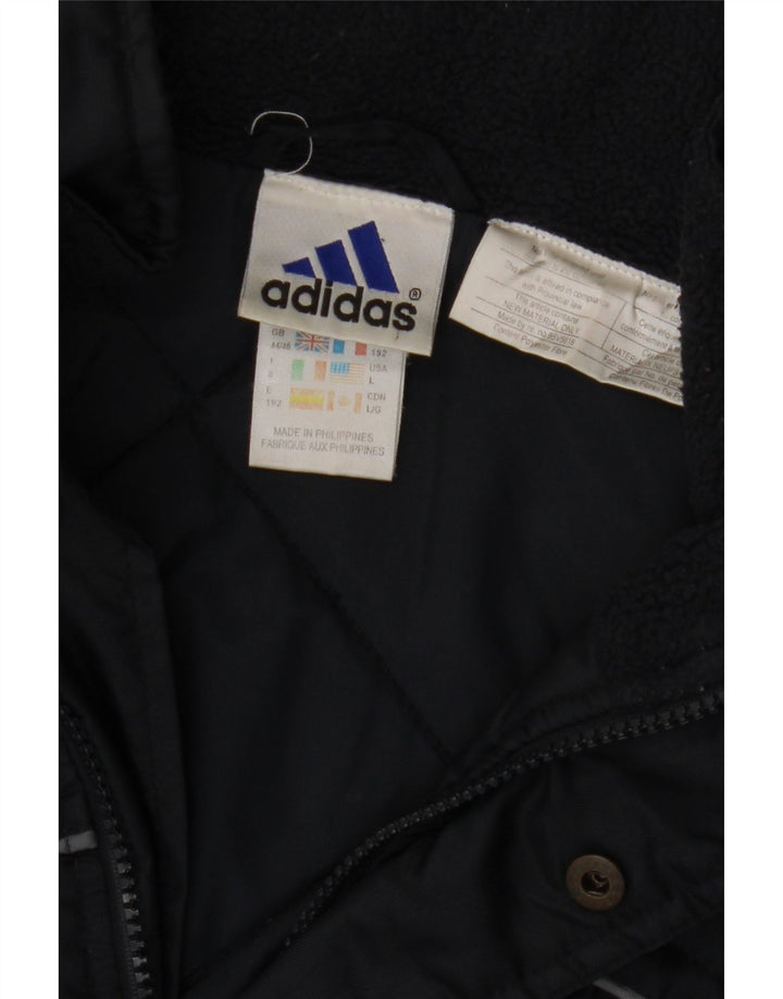 Giacca a vento da uomo Adidas UK 44/46 Large Blu Navy Colourblock in poliammide