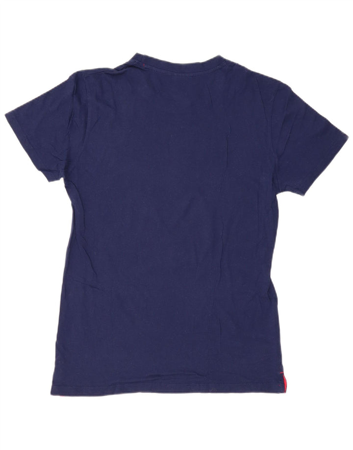 T-shirt da uomo Umbro Top Large in cotone blu navy