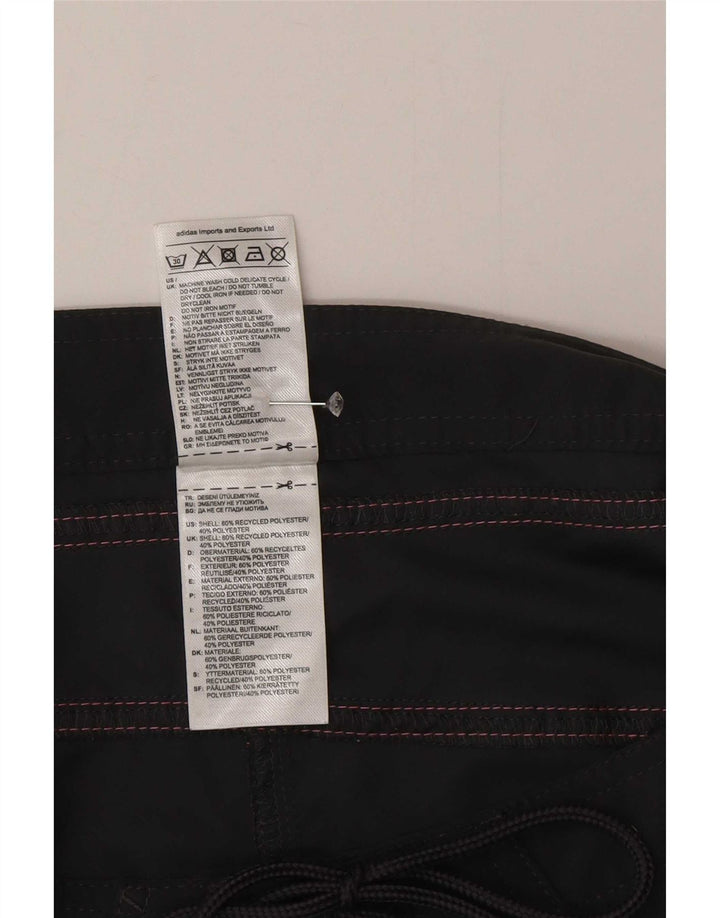 Pantaloncini da bagno da donna Adidas UK 8 Small poliestere nero