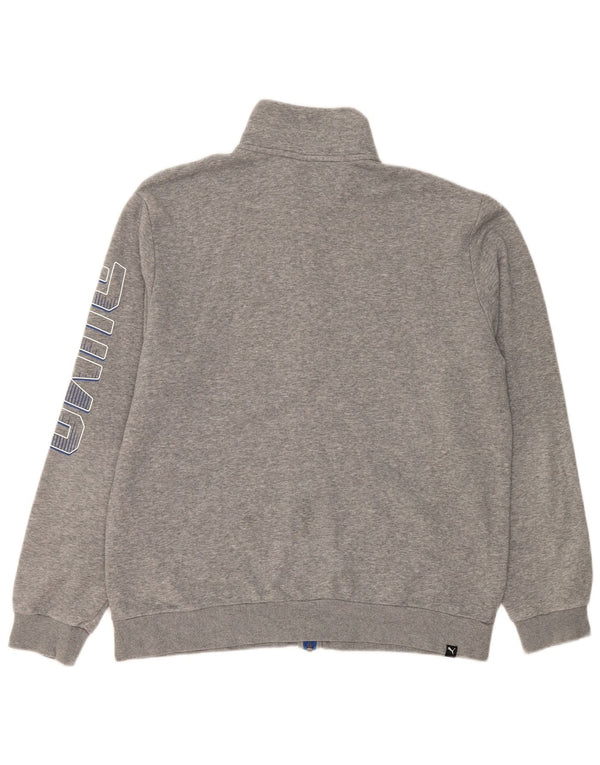 Giacca da ginnastica grafica da uomo Puma grande in cotone chiazzato grigio